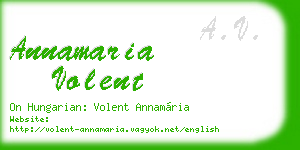 annamaria volent business card